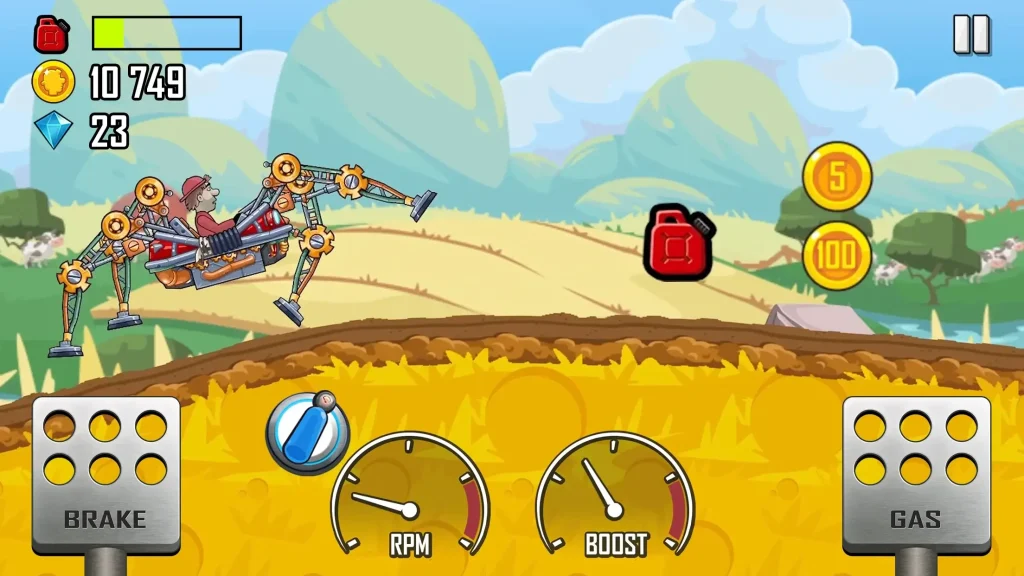تحميل لعبة Hill Climb Racing مهكرة ميديا فاير