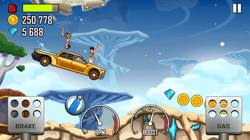 Hill Climb Racing مهكرة أموال غير محدودة