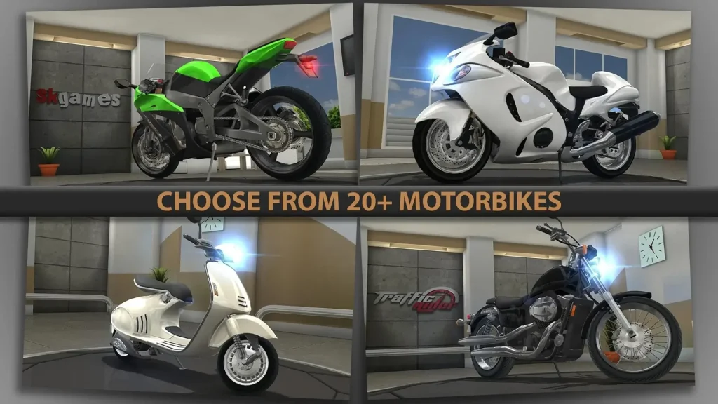 traffic rider مهكرة من ميديا فاير