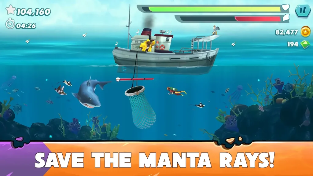تحميل لعبة Hungry Shark Evolution اخر اصدار للاندرويد مجاناً
